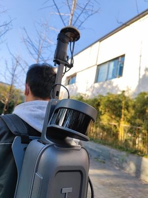gamma di 120m tenuta in mano/lidar HiSLAM dello zaino 3D per la misura di costruzione della facciata