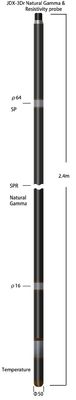 Sonda naturale di gamma di resistività elettrica di resistenza del platino PT100